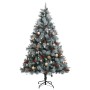 Árbol de Navidad artificial con bisagras 300 LED y bolas 240 cm de vidaXL, Arboles de navidad - Ref: Foro24-3210241, Precio: ...