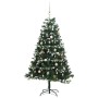 Artificial Christmas tree with hinges 300 LED and balls 210 cm by vidaXL, Christmas trees - Ref: Foro24-3210402, Price: 197,2...