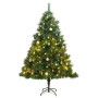 Artificial Christmas tree with hinges 300 LED and balls 240 cm by vidaXL, Christmas trees - Ref: Foro24-3210400, Price: 255,4...