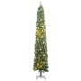 Árbol de Navidad estrecho con 300 LED y bolas 300 cm de vidaXL, Arboles de navidad - Ref: Foro24-3210243, Precio: 85,50 €, De...