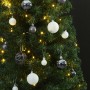 Árbol de Navidad estrecho con 300 LED y bolas 300 cm de vidaXL, Arboles de navidad - Ref: Foro24-3210243, Precio: 85,99 €, De...