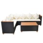 4-piece garden furniture set and black synthetic rattan cushions by vidaXL, Garden sets - Ref: Foro24-43000, Price: 556,91 €,...