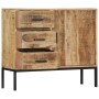 Aparador de madera de mango maciza 88x30x71 cm de vidaXL, Aparadores - Ref: Foro24-247969, Precio: 338,99 €, Descuento: %