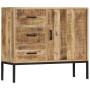 Aparador de madera de mango maciza 88x30x71 cm de vidaXL, Aparadores - Ref: Foro24-247969, Precio: 338,99 €, Descuento: %