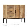 Sideboard aus massivem Mangoholz 88x30x71 cm von vidaXL, Sideboards - Ref: Foro24-247969, Preis: 339,15 €, Rabatt: %