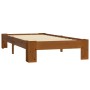 Estructura de cama madera maciza pino marrón claro 90x200 cm de vidaXL, Camas y somieres - Ref: Foro24-283286, Precio: 126,20...