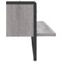 Estante de pared con barra gris Sonoma 100x25x30 cm de vidaXL, Estantes y estanterías - Ref: Foro24-836296, Precio: 28,99 €, ...