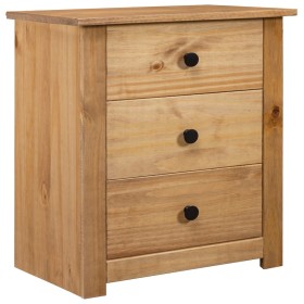 Mesita de noche de madera maciza pino estilo Panamá 46x40x57 cm de vidaXL, Mesitas de noche - Ref: Foro24-282652, Precio: 79,...