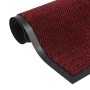 Alfombra de entrada rectangular de nudo 80x120 cm roja de vidaXL, Felpudos - Ref: Foro24-132712, Precio: 31,05 €, Descuento: %