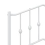 Cabecero de metal blanco 90 cm de vidaXL, Cabeceros y pies de cama - Ref: Foro24-373866, Precio: 22,99 €, Descuento: %