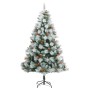 Artificial Christmas tree with hinges 300 LED and balls 240 cm by vidaXL, Christmas trees - Ref: Foro24-3210254, Price: 181,8...