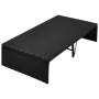 Cama de jardín con toldo ratán sintético negro 190x130 cm de vidaXL, Camas para exteriores - Ref: Foro24-42901, Precio: 494,0...