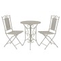 Garden bistro table and chairs 3 pieces gray steel by vidaXL, Garden sets - Ref: Foro24-43153, Price: 220,43 €, Discount: %