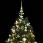 Artificial Christmas tree with hinges 300 LED and balls 240 cm by vidaXL, Christmas trees - Ref: Foro24-3210403, Price: 255,1...