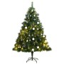 Artificial Christmas tree with hinges 300 LED and balls 210 cm by vidaXL, Christmas trees - Ref: Foro24-3210429, Price: 177,3...