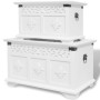 Set of 2 white storage trunks by vidaXL, Storage trunks - Ref: Foro24-244360, Price: 144,92 €, Discount: %