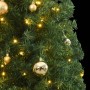 Árbol de Navidad estrecho con 300 LED y bolas 270 cm de vidaXL, Arboles de navidad - Ref: Foro24-3210216, Precio: 85,83 €, De...