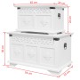 Set of 2 white storage trunks by vidaXL, Storage trunks - Ref: Foro24-244360, Price: 144,92 €, Discount: %