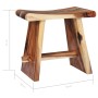 Hocker aus massivem Saman-Holz und Polyresin von vidaXL, Klapphocker und Stühle - Ref: Foro24-281647, Preis: 170,99 €, Rabatt: %