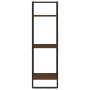 Wall shelves with bars 6 pcs oak brown engineered wood by vidaXL, Shelves and shelves - Ref: Foro24-836317, Price: 72,21 €, D...