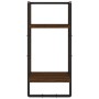 Wall shelves with bars 6 pcs oak brown engineered wood by vidaXL, Shelves and shelves - Ref: Foro24-836317, Price: 72,21 €, D...