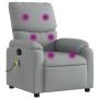 Light Gray Fabric Massage Recliner by vidaXL, Armchairs - Ref: Foro24-373422, Price: 217,28 €, Discount: %