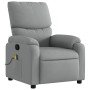 Sillón reclinable de masaje de tela gris claro de vidaXL, Sillones - Ref: Foro24-373422, Precio: 217,28 €, Descuento: %