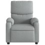 Sillón reclinable de masaje de tela gris claro de vidaXL, Sillones - Ref: Foro24-373422, Precio: 217,28 €, Descuento: %