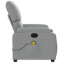 Light Gray Fabric Massage Recliner by vidaXL, Armchairs - Ref: Foro24-373422, Price: 217,28 €, Discount: %