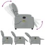 Light Gray Fabric Massage Recliner by vidaXL, Armchairs - Ref: Foro24-373422, Price: 217,28 €, Discount: %