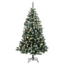 Artificial Christmas tree with hinges 150 LED and balls 150 cm by vidaXL, Christmas trees - Ref: Foro24-3210278, Price: 93,80...