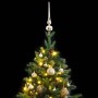 Artificial Christmas tree with hinges 300 LED and balls 210 cm by vidaXL, Christmas trees - Ref: Foro24-3210388, Price: 211,0...