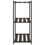 3-tier shelving solid black pine wood 80x38x90 cm by vidaXL, Industrial shelving - Ref: Foro24-373408, Price: 44,59 €, Discou...