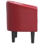 Sillón cuero sintético rojo tinto de vidaXL, Sillones - Ref: Foro24-356461, Precio: 184,07 €, Descuento: %