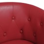 Sillón cuero sintético rojo tinto de vidaXL, Sillones - Ref: Foro24-356461, Precio: 184,07 €, Descuento: %