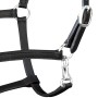 Cabezada para caballo cabestro ajustable cuero auténtico negro de vidaXL, Cabestros para caballos - Ref: Foro24-90889, Precio...