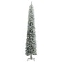 Árbol de Navidad estrecho con 300 LED y bolas y nieve 300 cm de vidaXL, Arboles de navidad - Ref: Foro24-3210219, Precio: 131...