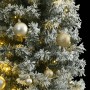 Árbol de Navidad estrecho con 300 LED y bolas y nieve 270 cm de vidaXL, Arboles de navidad - Ref: Foro24-3210231, Precio: 108...