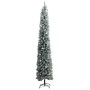 Schmaler Weihnachtsbaum mit 300 LEDs und Kugeln und Schnee 270 cm von vidaXL, Weihnachtsbäume - Ref: Foro24-3210244, Preis: 9...