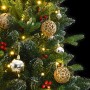 Artificial Christmas tree with hinges 150 LED and balls 150 cm by vidaXL, Christmas trees - Ref: Foro24-3210292, Price: 110,8...