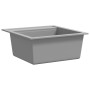 Fregadero de cocina de un seno de granito gris de vidaXL, Fregaderos - Ref: Foro24-142949, Precio: 144,62 €, Descuento: %