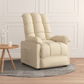 Cream fabric recliner. by vidaXL, Armchairs - Ref: Foro24-289805, Price: 175,99 €, Discount: %