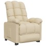 Sillón reclinable de tela crema de vidaXL, Sillones - Ref: Foro24-289805, Precio: 175,21 €, Descuento: %