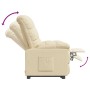 Cream fabric recliner. by vidaXL, Armchairs - Ref: Foro24-289805, Price: 175,21 €, Discount: %