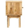 Mesita de noche de madera maciza de mango 40x30x49 cm de vidaXL, Mesitas de noche - Ref: Foro24-246343, Precio: 118,74 €, Des...