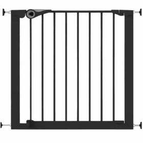 Noma Easy Pressure Fit security door 75-82 cm black metal 94313 by Noma, Gates for children and pets - Ref: Foro24-419490, Pr...