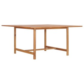 Mesa de jardín de madera maciza de teca 150x150x76 cm de vidaXL, Mesas de jardín - Ref: Foro24-49008, Precio: 315,99 €, Descu...