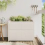 Jardinera de madera maciza de pino blanca 90x50x70 cm de vidaXL, Maceteros y jardineras - Ref: Foro24-837470, Precio: 98,14 €...