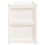 Jardinera de madera maciza de pino blanca 90x50x70 cm de vidaXL, Maceteros y jardineras - Ref: Foro24-837470, Precio: 98,14 €...