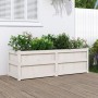 Solid white pine wood planter 150x50x50 cm by vidaXL, Pots and planters - Ref: Foro24-837485, Price: 105,21 €, Discount: %